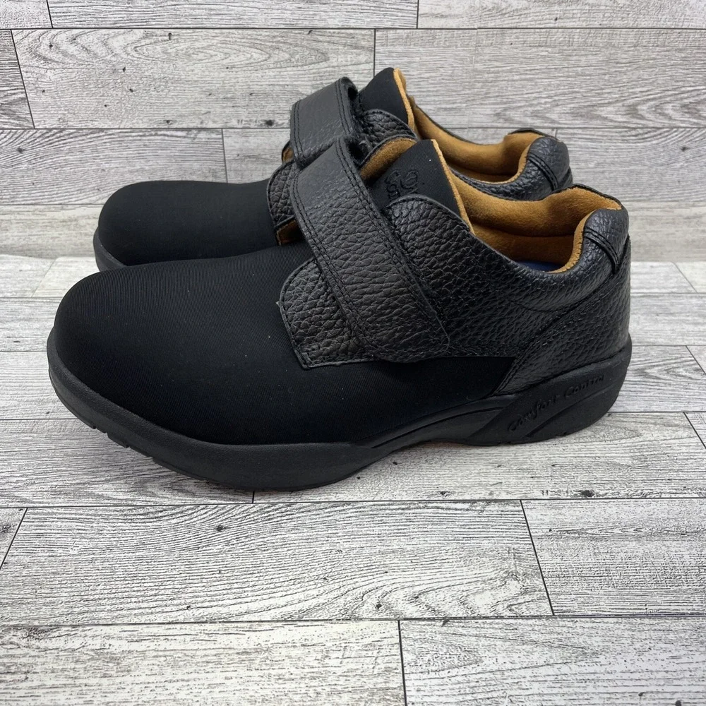 Dr Comfort Brian X-Depth 6910 Black Leather‎ Comfort Shoes Men Size 6XW